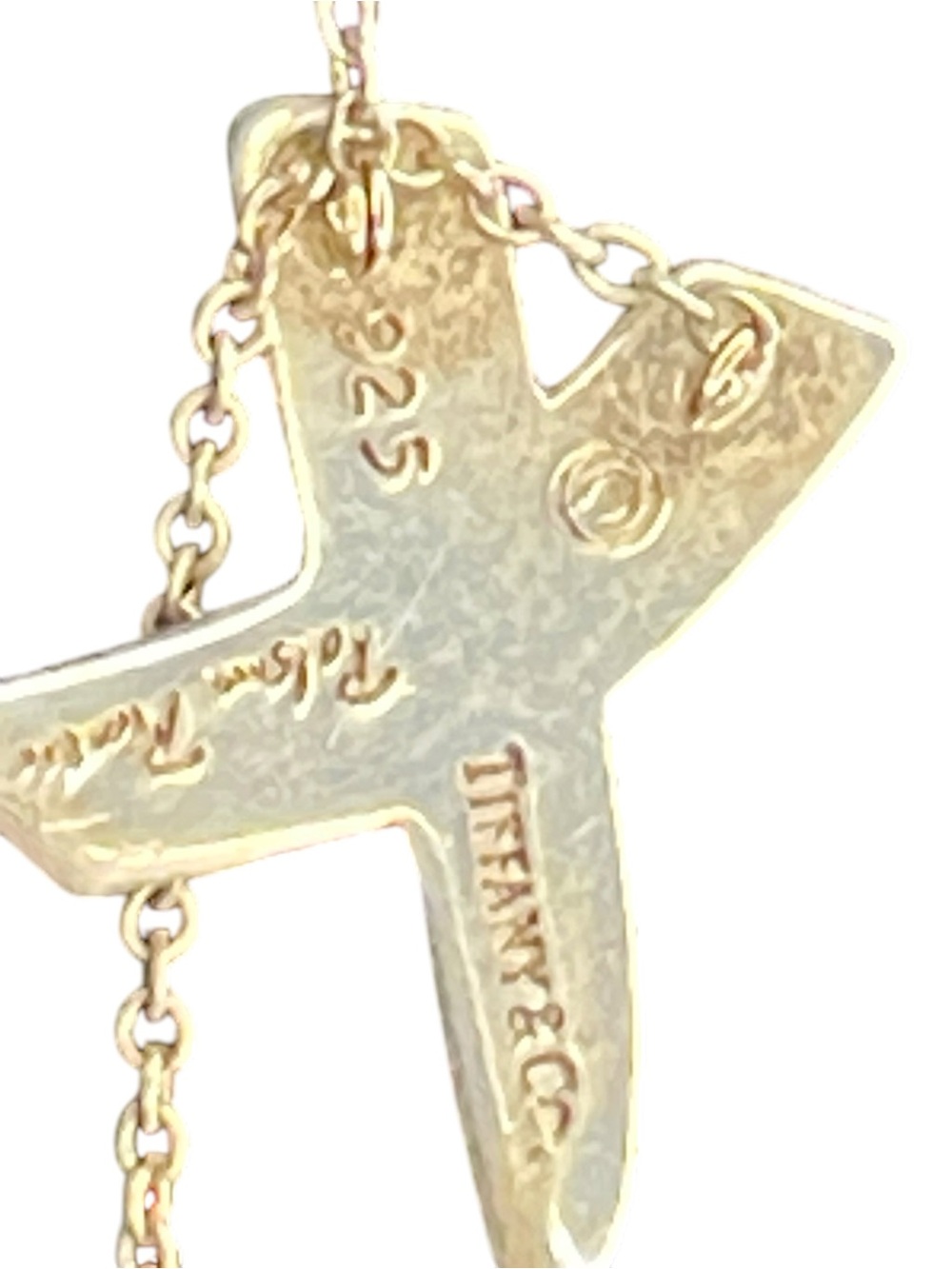 Tiffany & Co. Paloma Picasso Sterling Silver "X" Kiss Pendant Necklace 16" - Picture 8 of 11